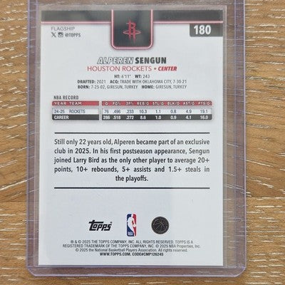 2025-26 Topps Series Alperen Sengun Red Color Match