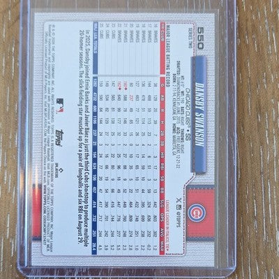 2026 Topps Series 2 Dansby Swanson Chicago Cubs Pink Sparkle #550