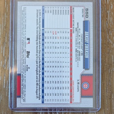 Topps 2026 Topps Series 2 Dansby Swanson Chicago Cubs Silver Sparkle #550