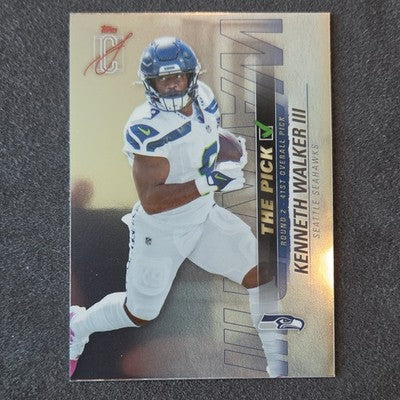 2025 Topps Signature Class Kenneth Walker III Seahawks The Pick Insert