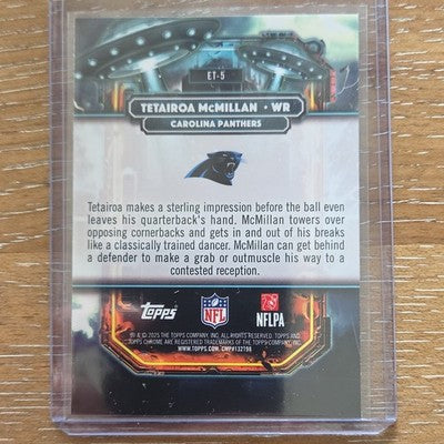 2025 Cosmic Chrome Tetairoa McMillan RC Extraterrestrial Talent