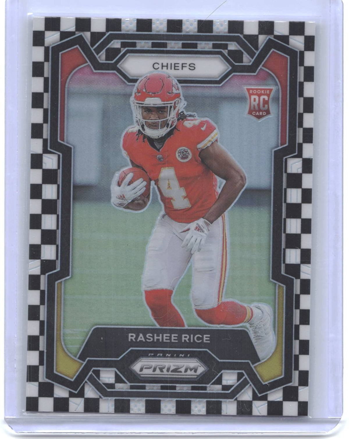 2023 Panini Prizm #350 Rashee Rice Black and White Checker