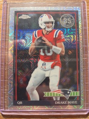 2026 Topps Chrome Flagship Drake Maye Mojo Refractor