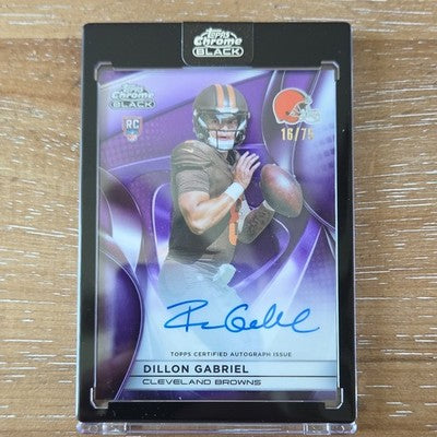2025 Topps Chrome Black Dillon Gabriel RC Auto /75