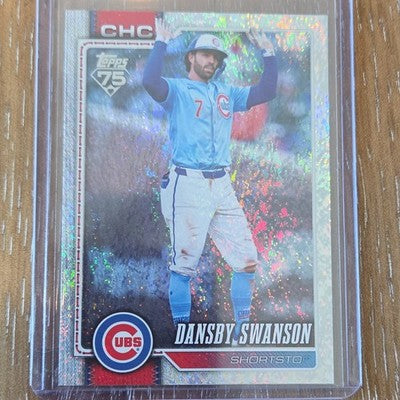 Topps 2026 Topps Series 2 Dansby Swanson Chicago Cubs Silver Sparkle #550