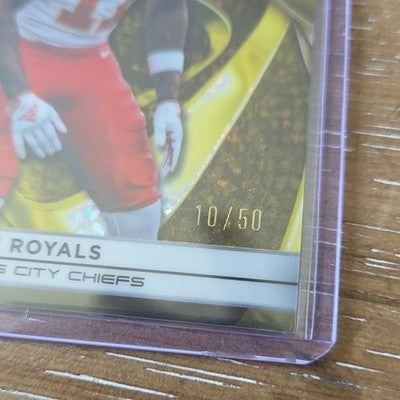 2025 Topps Chrome Black #124 Jalen Royals Gold Refractor #/50