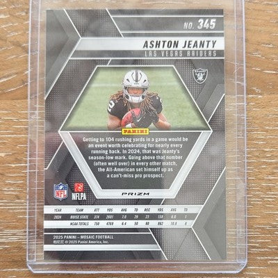2025 Mosaic Ashton Jeanty RC Green Prizm