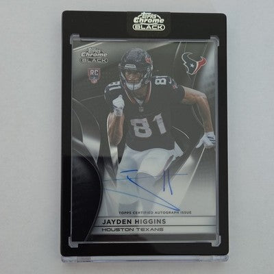 Topps 2025 Topps Chrome Black Jayden Higgins Texans RC Auto #RA-JHI