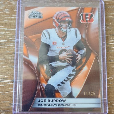 2025 Topps Chrome Black Joe Burrow Cincinnati Bengals /25
