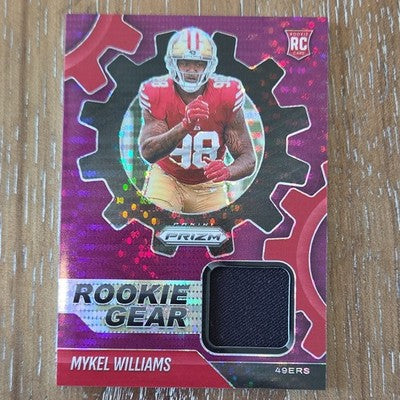 Panini 2025 Prizm Football Mykel Williams 49ers Rookie Gear Patch #RGR-MWS