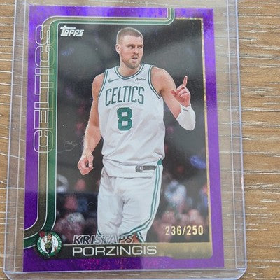 2025 Topps Flagship Kristaps Porzingis Purple Refractor /250