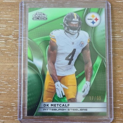 2025 Topps Chrome Black DK Metcalf Green Parallel /99