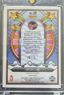 2025 Prizm Caitlin Clark Groovy Orange Pulsar /75