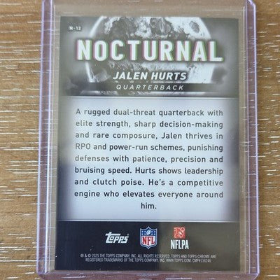 2025 Topps Chrome Black Nocturnal Jalen Hurts Eagles