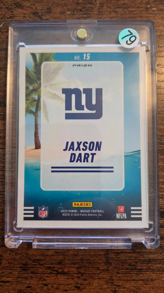 2025 Panini Mosaic #15 Jaxson Dart Splash Mosaic